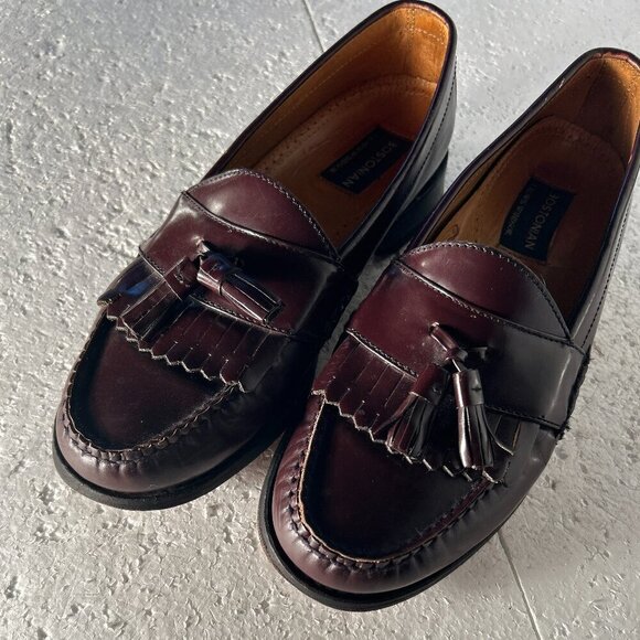 Bostonian SZ 8.5 Brown Leather Kilt & Tassel Flex Loafer Dress Luxury Office main image 5